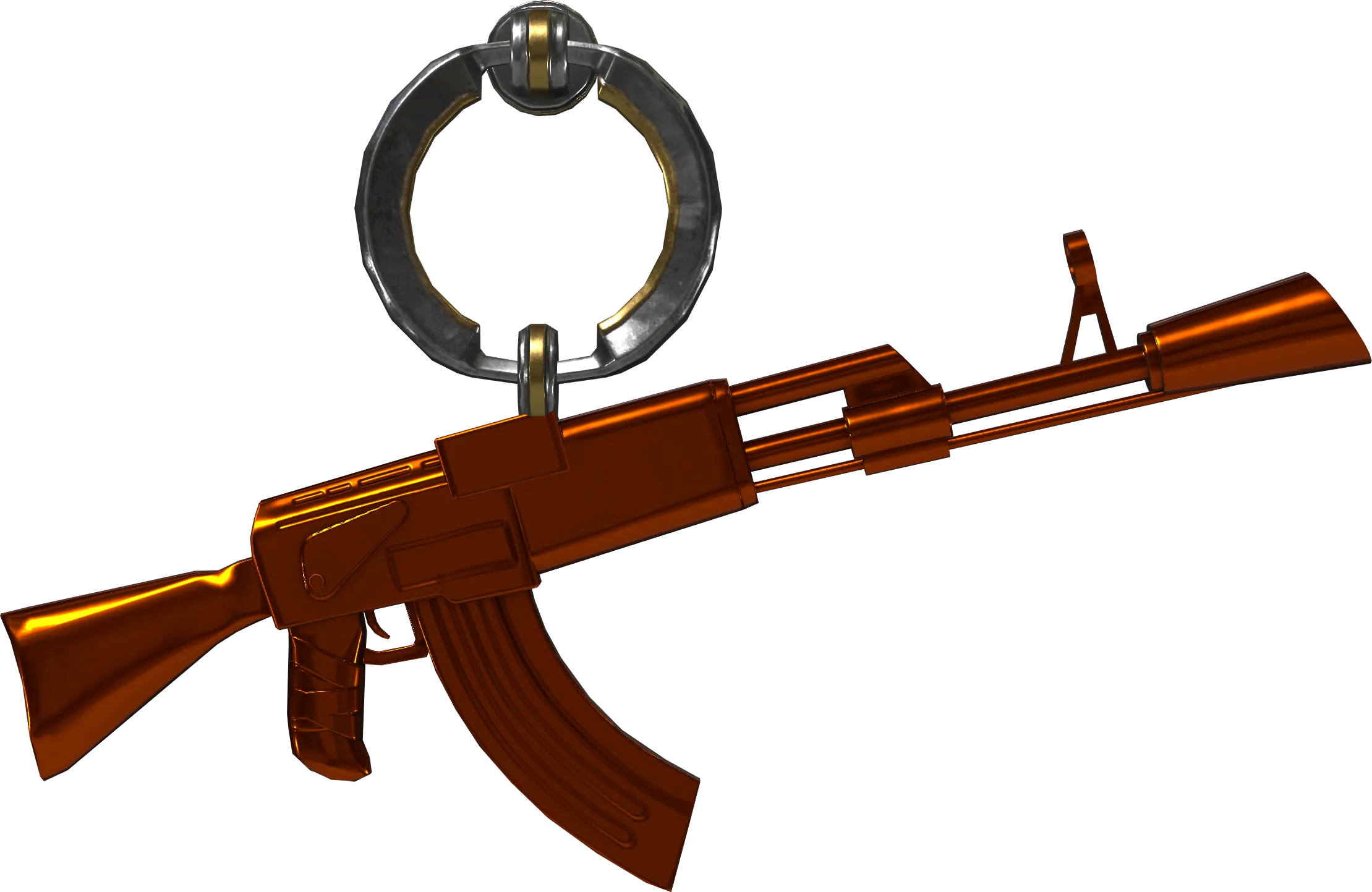Die-cast AK CS2 charm pattern 15000