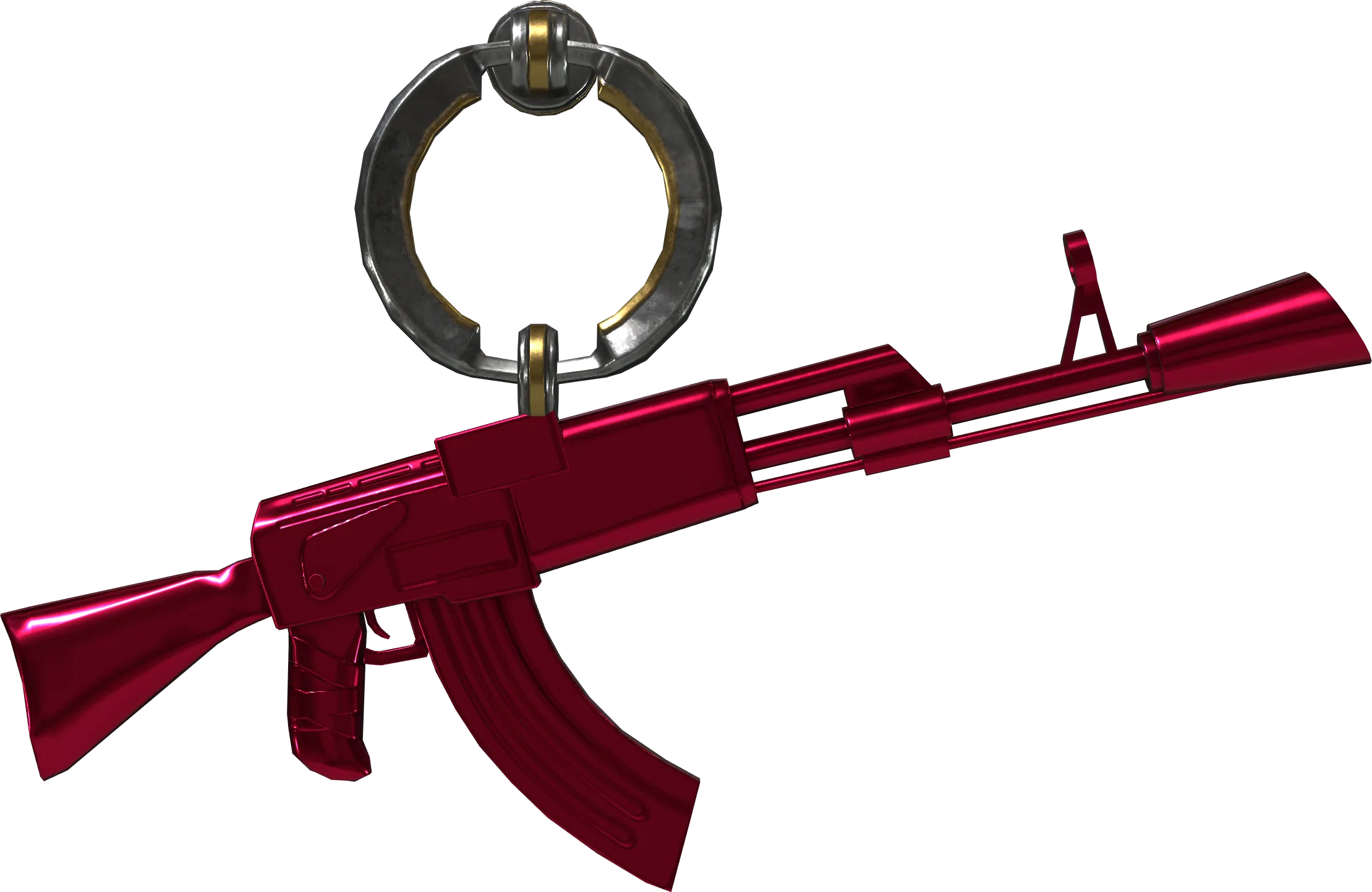 Die-cast AK CS2 charm pattern 25000