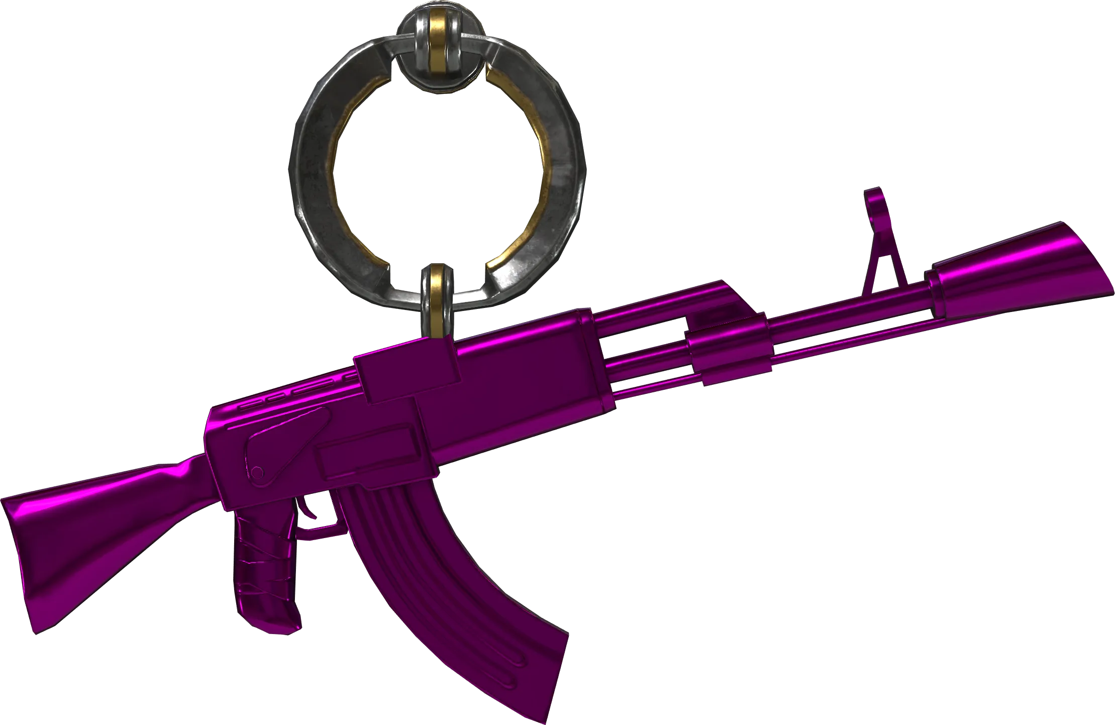 Die-cast AK CS2 charm pattern 50000